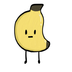 funny cartoon banana