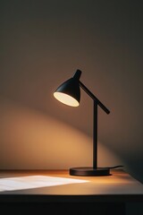 Modern Desk Lamp Illuminating Workspace