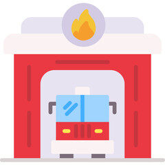 Fire station Icon