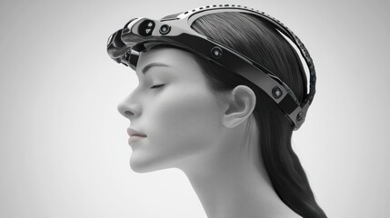 Futuristic brain computer interface device for advanced technology exploration