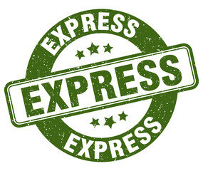 express stamp. express label. round grunge sign