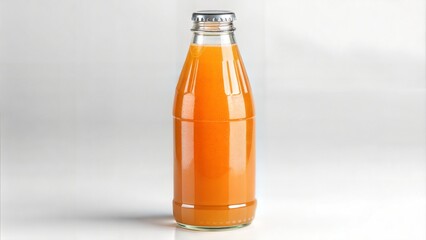 orange juice in a bottle