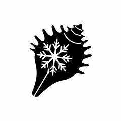 creative details Ice Seashell Collection Icon vector illustration