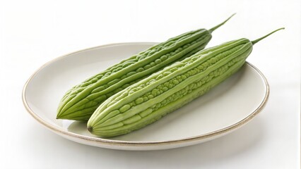 Bitter gourd   on a plate