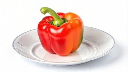 red bell pepper on a plate
