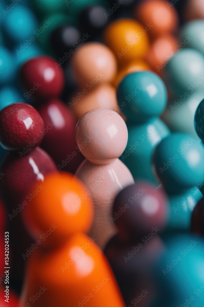 Aufkleber Inclusive Americas Day Gradient Vibrant Demographic Mosaic for Social Innovation and Multicultural Branding in 8K Visual Design