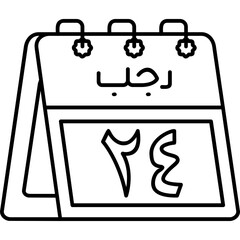 24th Rajab Icon