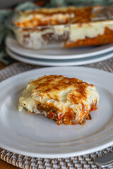 homemade potato and meat pie au gratin recipe