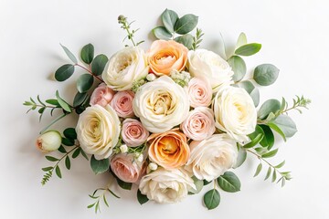 A beautiful bouquet of pink roses as a romantic floral gift