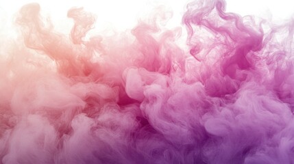 Fototapeta premium Colorful Smoke Swirls in Soft Pink and Purple Hues for Design Use