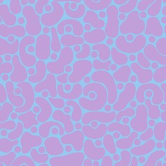Trendy abstract seamless pattern in blue and ily colours