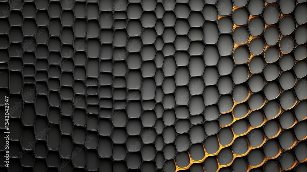 Aufkleber black and orange patterned background with a black and orange patterned foreground