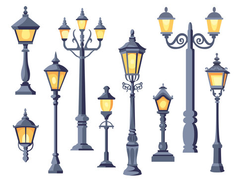ブランド通販 Street Old Lamp Photos Stock 311,666 Browse – Images 絵画