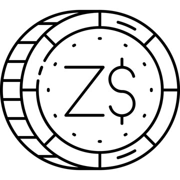 Zimbabwean Dollar Icon