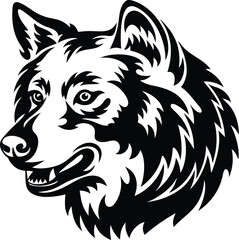 vector illustration of a dog