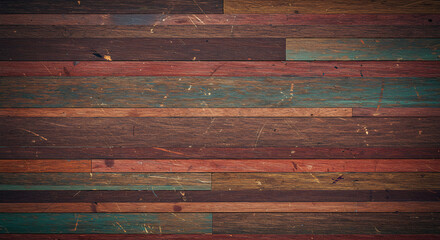 Decay: Luxury Old Grungy Colorful Wood Texture Background