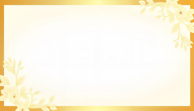 Elegant wedding invitation background with soft goldenrod accents, sophistication