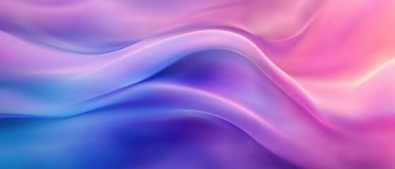 Obraz premium Abstract flowing gradient background in shades of pink, purple, and blue creating a smooth, elegant, and calming design Concept of fluidity, serenity, and modern art