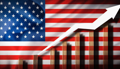 Fototapeta premium USA Economy growth