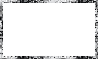 Rectangle Shiny glitter frame. Silver shimmering border frame