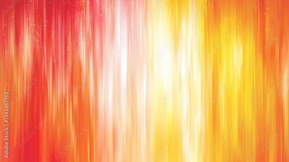 Poster bright orange and white background with a red stripe. the orange and white colors create a warm and 