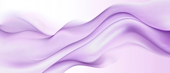 Obraz premium Abstract flowing purple waves background with soft light, creating a serene and elegant backdrop for graphic design and artistic projects