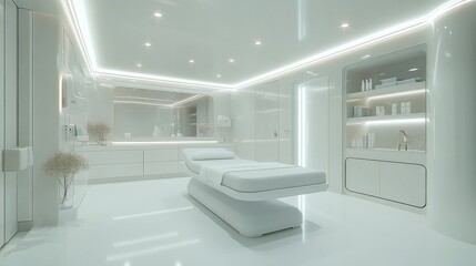Modern White Spa Room Interior Design