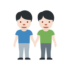 Two Men Holding Hands
