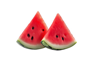 Fresh Watermelon slice on png and transparent background