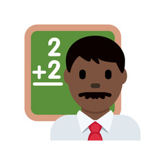 Male Teacher (Dark Skin Tone)
