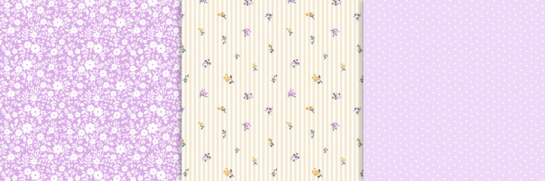 Lilac coloroma set of 3 prints