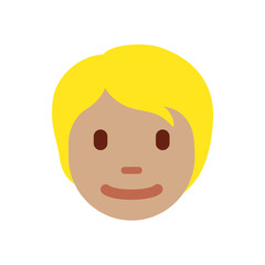 Person with Blonde Hair (Medium Skin Tone)
