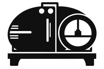 autoclave line art silhouette vector illustration
