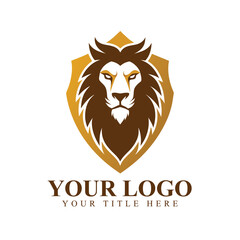Fototapeta premium Lion Logo Icon Design Vector
