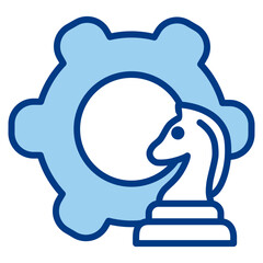 Strategy Icon Single Vector Collection 