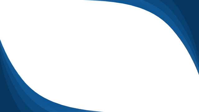 abstract business banner background with dynamic blue curves. vector