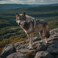 gray wolf canis lupus