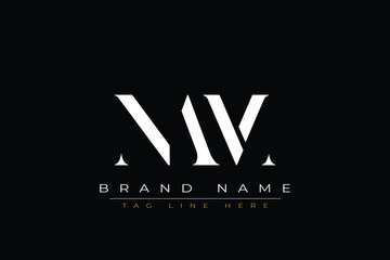 NAM abstract letter logo design. This logo is designed by three abstract letters