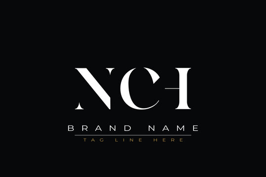 NCH abstract letter logo design. This logo is designed by three abstract letters