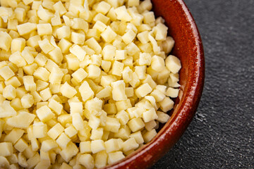 mozzarella cheese for pizza grated cheese fine fresh tasty food dish delicious gourmet food background on the table rustic food top view copy space