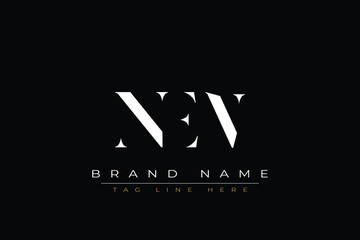 NEN abstract letter logo design. This logo is designed by three abstract letters