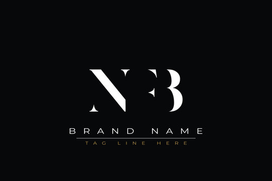 NFB abstract letter logo design. This logo is designed by three abstract letters
