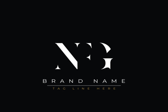 NFG abstract letter logo design. This logo is designed by three abstract letters
