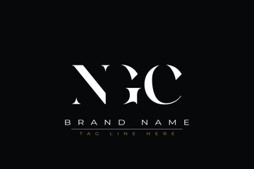 NGC abstract letter logo design. This logo is designed by three abstract letters