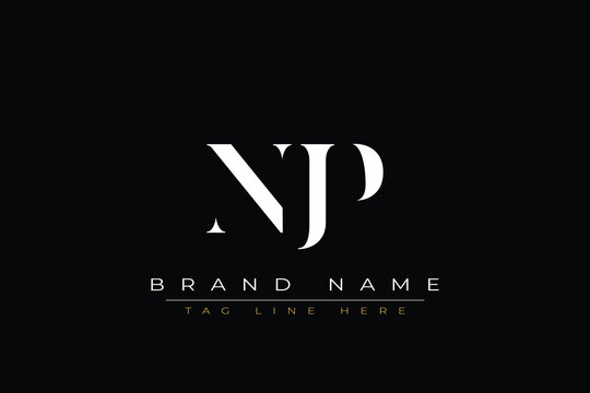 NJP abstract letter logo design. This logo is designed by three abstract letters