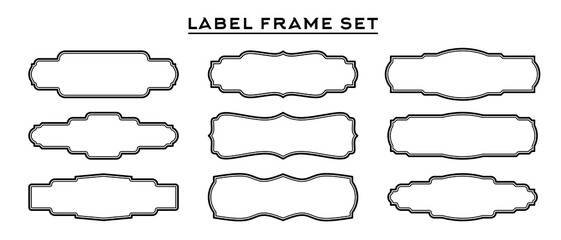 A set of simple vintage style frames	