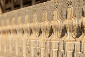 Ottoman Stone Carving Detail at Green Mosque, Bursa, Turkey