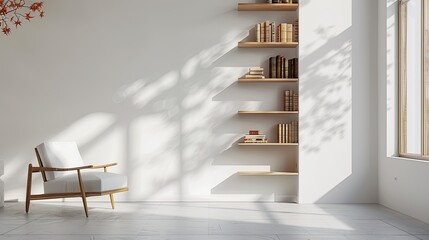 Fototapeta premium Bright living room interior design 