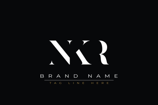 NKR abstract letter logo design. This logo is designed by three abstract letters