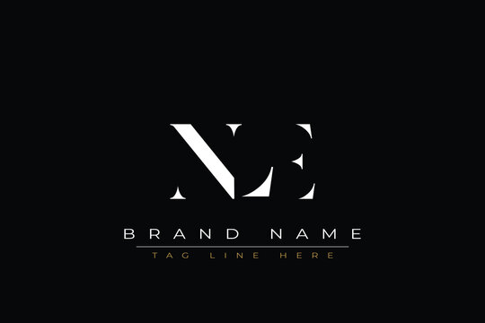 NLE abstract letter logo design. This logo is designed by three abstract letters